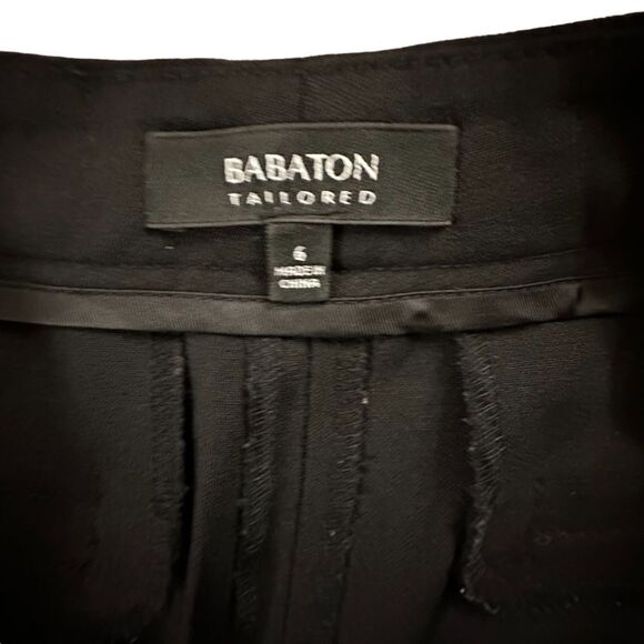 Babaton ~ Tailored Black Pants ~ Italian Wool/Spandex blend fabric ~ size 6 - Picture 6 of 10